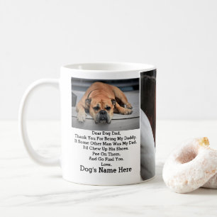 Mug Cadeau photo de père de chien personnalisé moderne