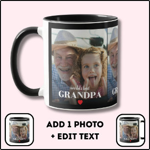 Mug Cadeau Photo Meilleur Papi du Monde
