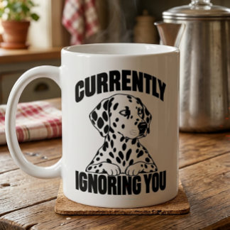 Mug Cadeau pour amateur de chiots dalmatiens introvert