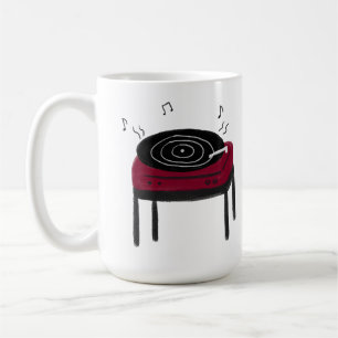 Mug Cadeau pour amateur de musique sur tourne-disque v