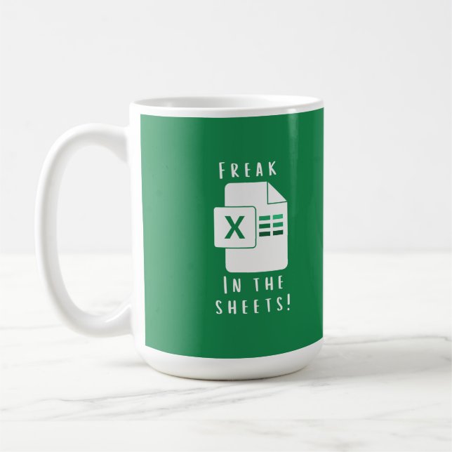 Mug Cadeau pour collègue - Freak dans les feuilles (Gauche)