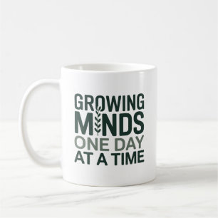 Mug Cadeau pour enseignant Croissance des esprits un j