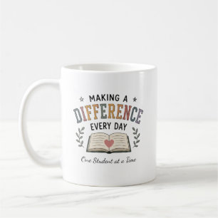 Mug Cadeau pour enseignant de l'école qui fait une dif
