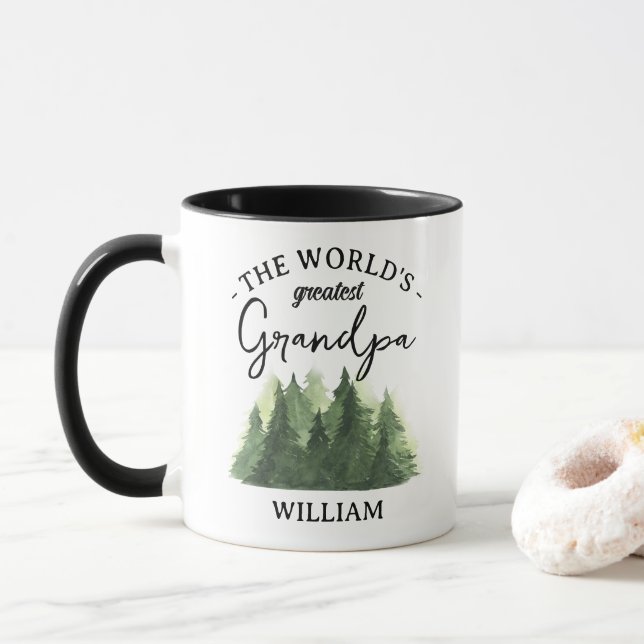 Mug Cadeau pour grand-père Worlds grand-père (Avec donut)