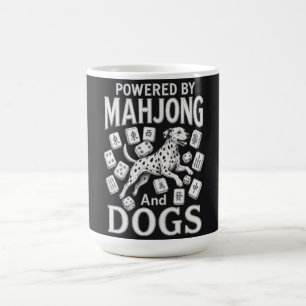 Mug Cadeau pour les amateurs de Mahjong et de Dalmatie