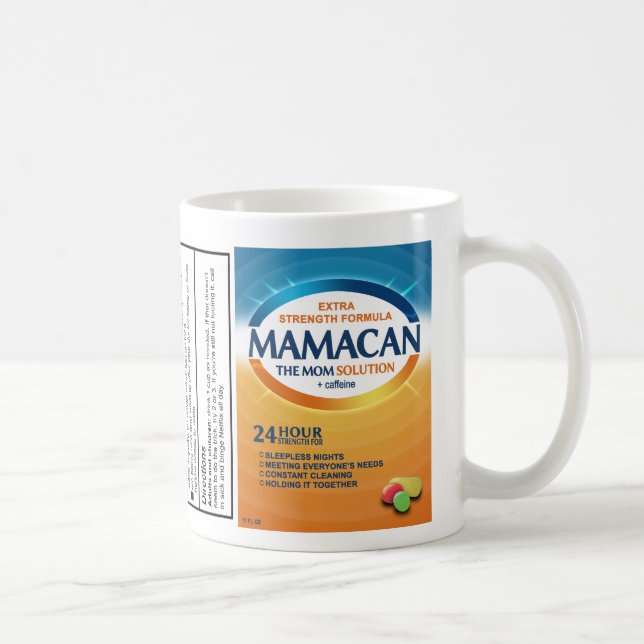 Mug Cadeau pour maman : Mamacan ! Le supplément Maman (Droite)