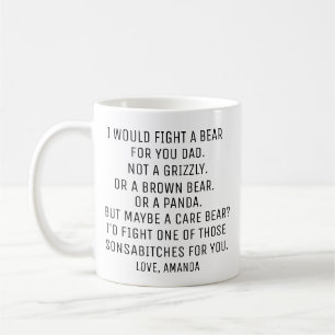 Mug Cadeau pour papa, cadeau personnalisé drôle pour p