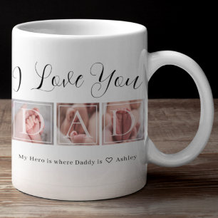Mug Cadeau pour papa Photo Collage