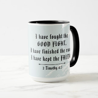 Mug Cadeau pour pasteur Écriture bonne lutte