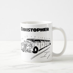 Mug Cadeau pour un auffeur de limousine avec nom
