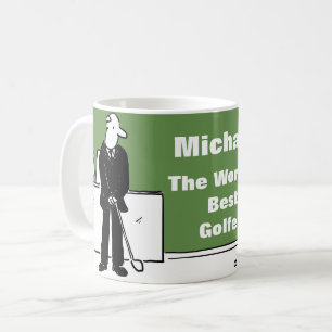 Mug Cadeau pour un golfeur. Le meilleur golfeur du mon