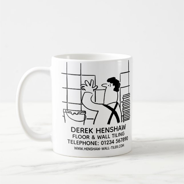 Mug Cadeau pour un tireur. Promotion de l'entreprise d (Gauche)