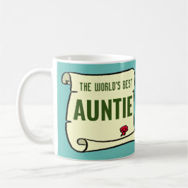 Mug Cadeau pour une tante. La meilleure tante du monde