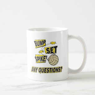 Mug Cadeau réglé de volleyball de transitoire de bos