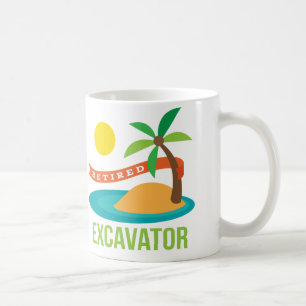Mug Cadeau retiré d'excavatrice