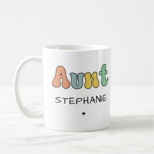 Mug Cadeau Retro Tante Personnalisé Tante personnali