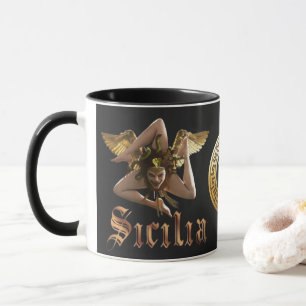 Mug cadeau Sicile / Sicilia Trinacria Medusa
