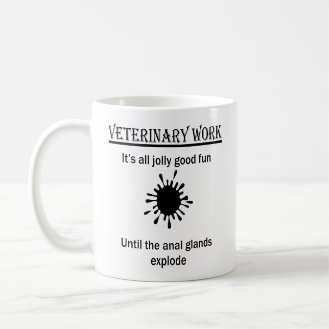 Mug Cadeau Vétérinaire Personnalisé Funny Vets (Gauche)