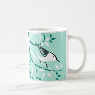 Mug Cadeaux blancs de sittelle de Breasted