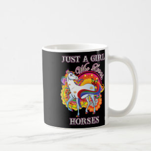 Mug Cadeaux Cheval Pour Femmes Juste Une Fille Qui Aim