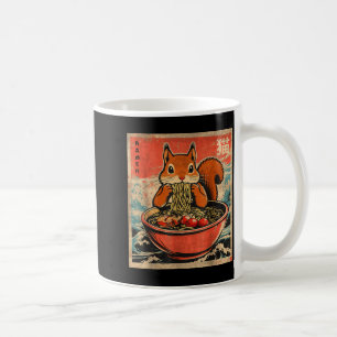 Mug Cadeaux d'animé de Ramen en mangeant écureuil Kawa