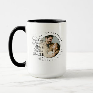 Mug Cadeaux d'anniversaire pour oncle   Photo personna