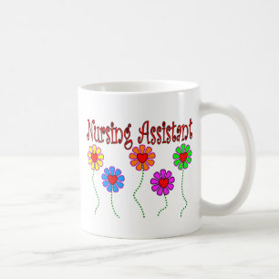 Mug Cadeaux d'assistant de soins--Conception florale