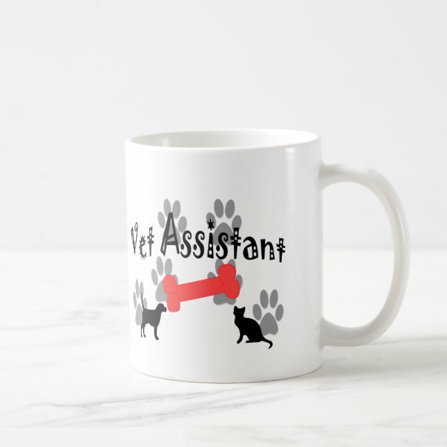 Mug Cadeaux d'assistant de vétérinaire (Droite)