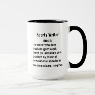 Mug Cadeaux de définition d'écrivain sportif drôle pou