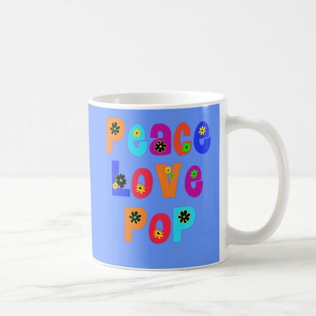 Mug Cadeaux de fête des pères de bruit d'amour de paix (Droite)