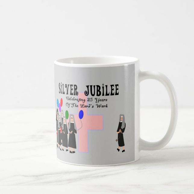 Mug Cadeaux de jubilé argenté de nonnes (Droite)