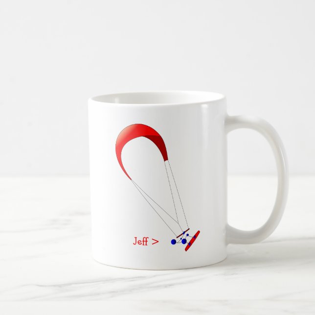 Mug Cadeaux de kitesurf de Kiteboarding (Droite)