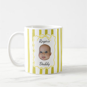 Mug Cadeaux de la fête des pères pour papa rayures jau
