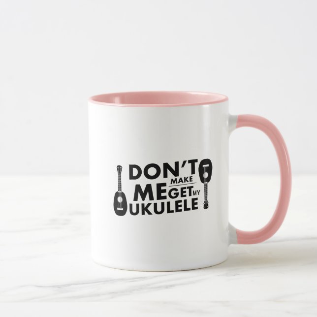 Mug Cadeaux de musique d'Uke d'ukulélé (Droite)