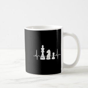 Mug Cadeaux de pièces d'échecs - Roi Cavalier Pion d'é