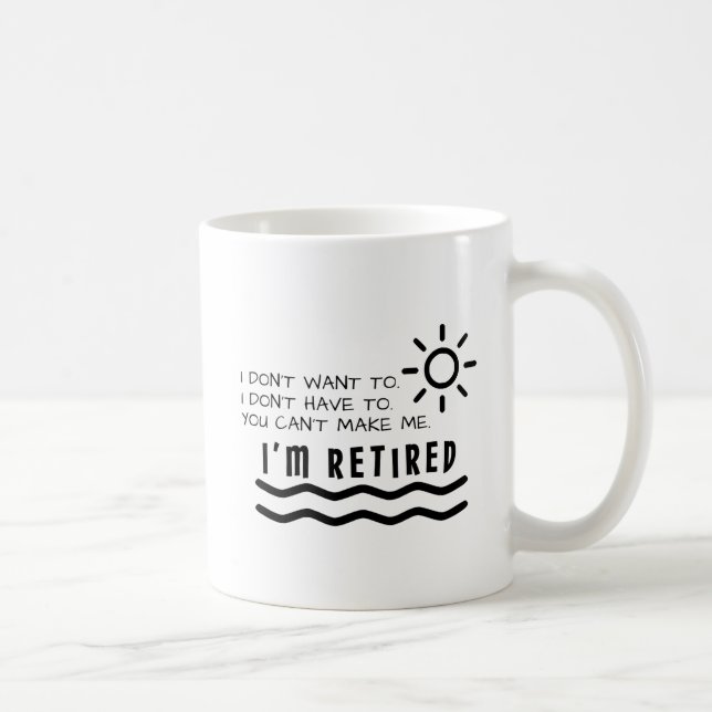 Mug Cadeaux de retraite drôles pour la maman de papa (Droite)