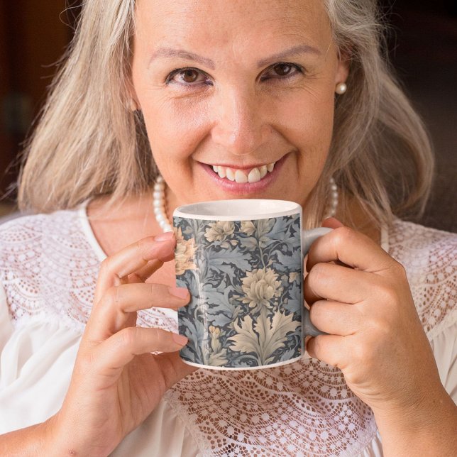 Mug Cadeaux de retraite Graceful Retro Flowers pour ma (Graceful Retro Flowers Retirement Gifts for Mom)