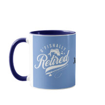 Cadeaux de retraite. Pêcheur/femme. Nom modifiable