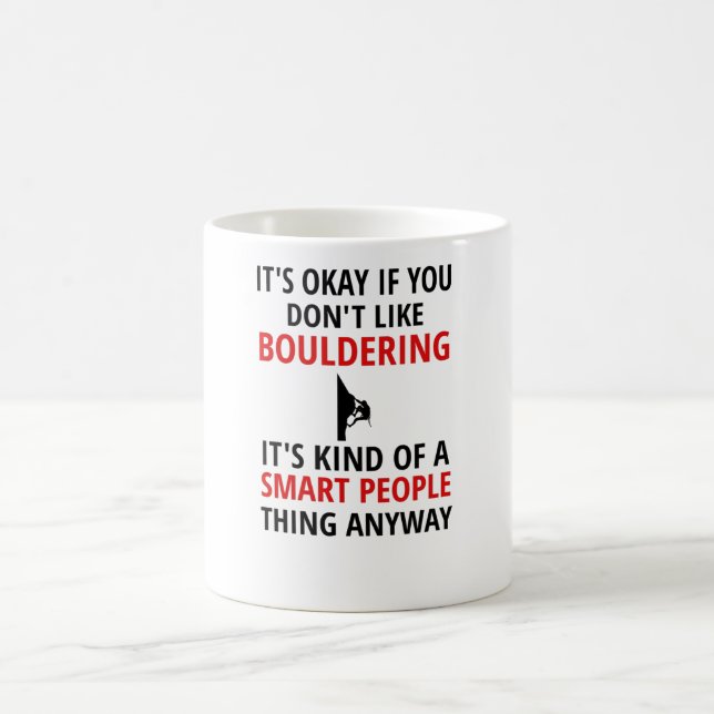 Mug Cadeaux de soudure | Boulderer Rock Escalade Bould (Centre)