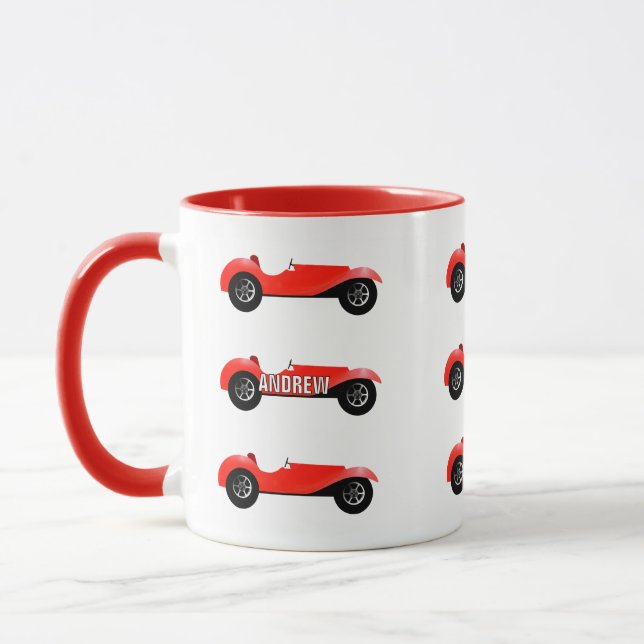 Mug Cadeaux de voiture classique personnalisés (Gauche)