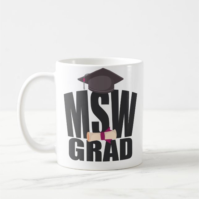 Mug Cadeaux d'obtention du diplôme pour des maîtres (Gauche)