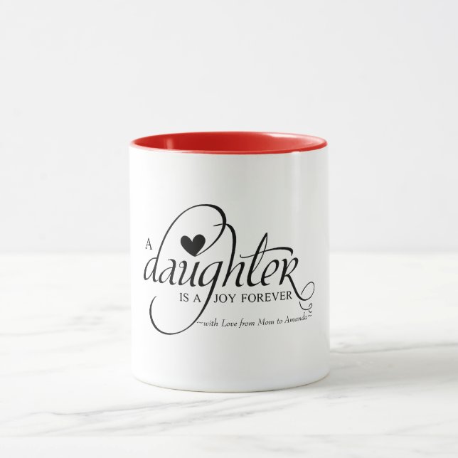 Mug Cadeaux doux personnalisés pour la fille (Centre)
