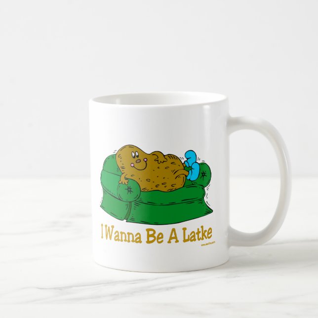 MUG CADEAUX DRÔLES DE HANOUKKA 'QUE JE VEUX ÊTRE UN (Droite)