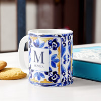 Cadeaux en carreaux italiens bleus Vietri Amalfi M