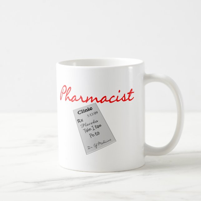 Mug Cadeaux "graphiques de pharmacien de protection de (Droite)