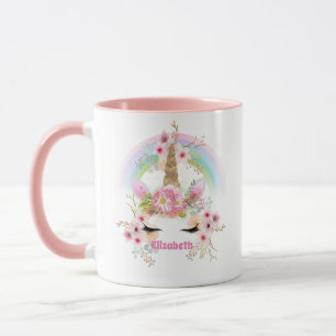Mug Cadeaux mignons Fille-petite fille UNICORN NOMMÉ