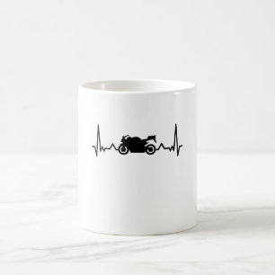 Mug Cadeaux moto Heartbeat pour moto
