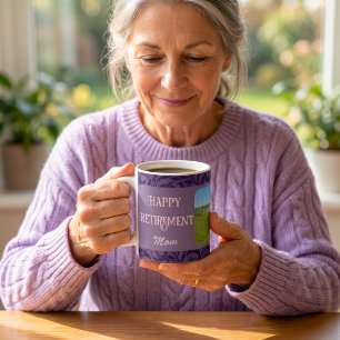 Mug Cadeaux Personnalisés de Bonne Retraite pour Maman