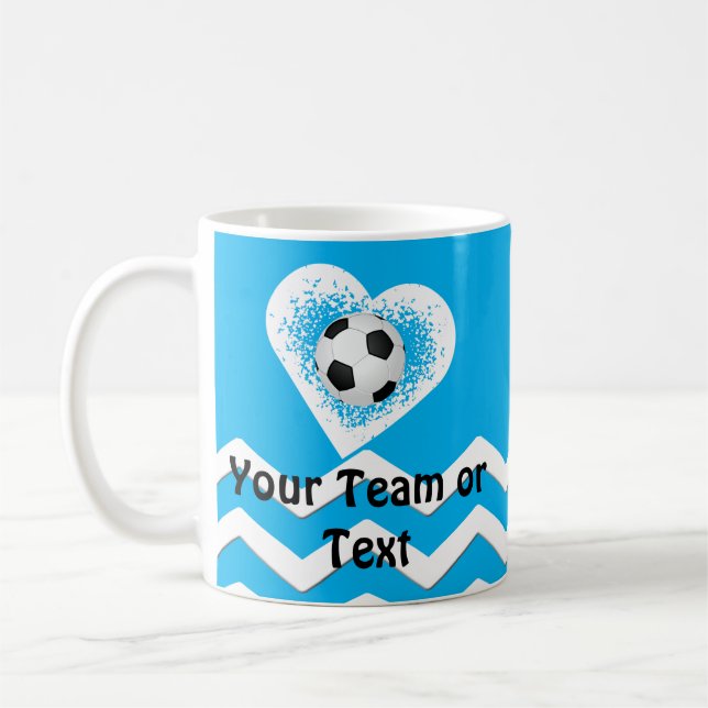 Mug Cadeaux personnalisés du football pour des joueurs (Gauche)