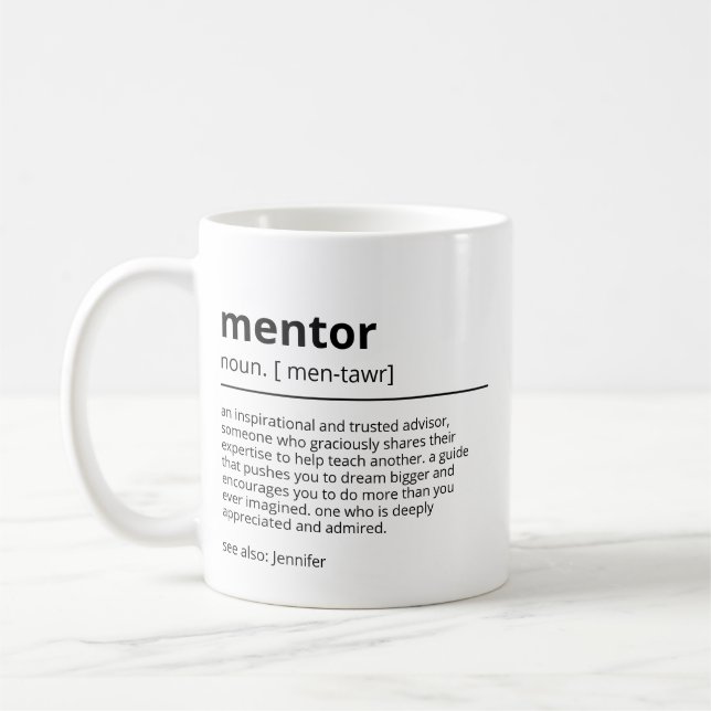 Mug Cadeaux personnalisés Mentor - Cadeaux de Merci po (Gauche)